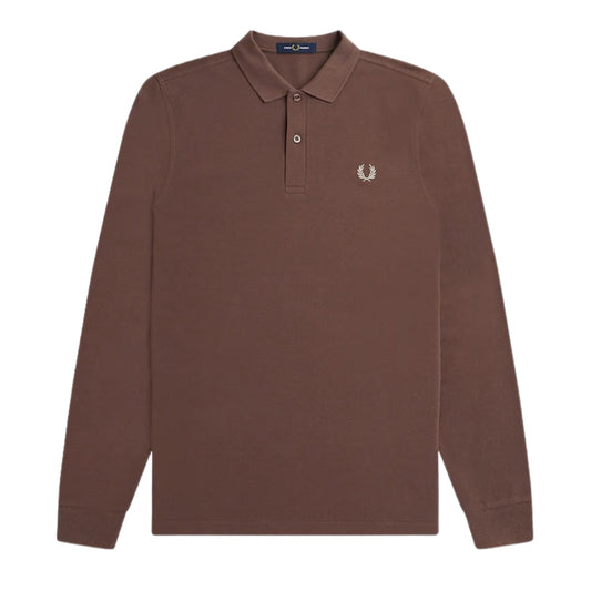 Fred Perry Brick Long Sleeve Classic Polo Shirt XS