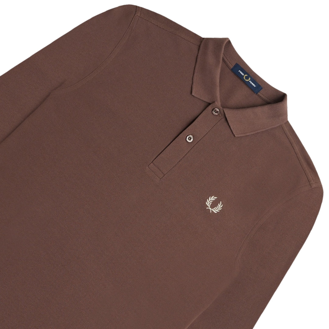 Fred Perry Brick Long Sleeve Classic Polo Shirt XS
