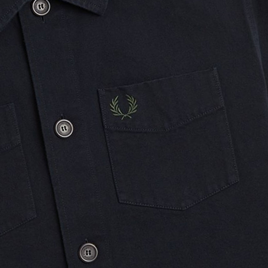 Fred Perry M6627 102 Black Over Shirt  Mens XS