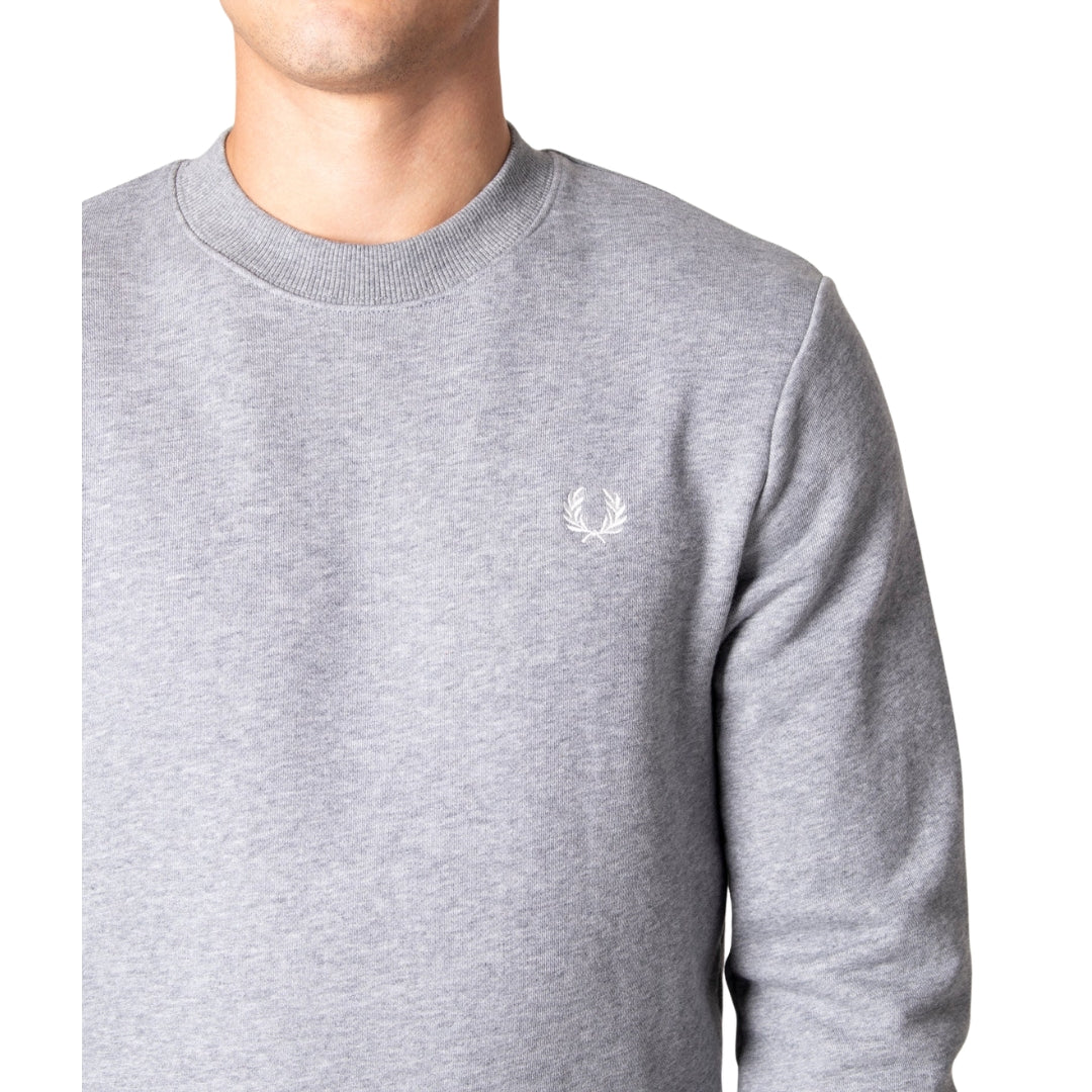 Fred Perry Crew Neck Steel Marl Jumper XS