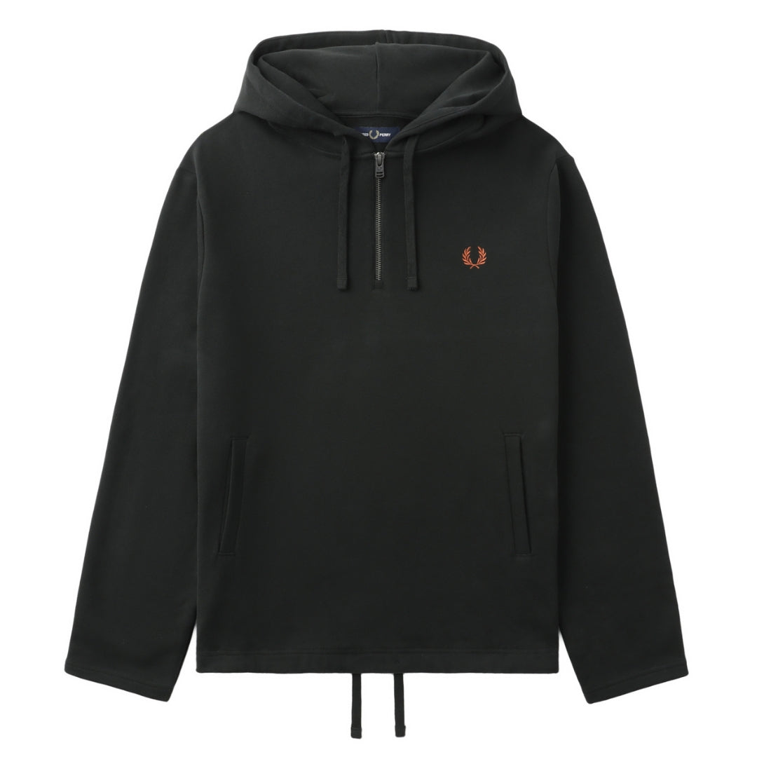 Fred Perry Hooded Smock Night Green Sweater XS