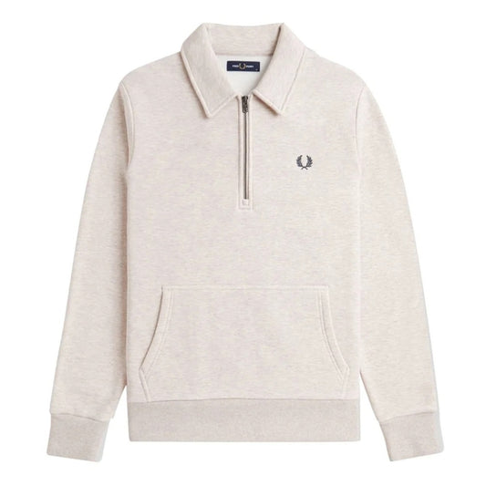 Fred Perry Half Zip Porridge Marl Pullover Sweater XXL