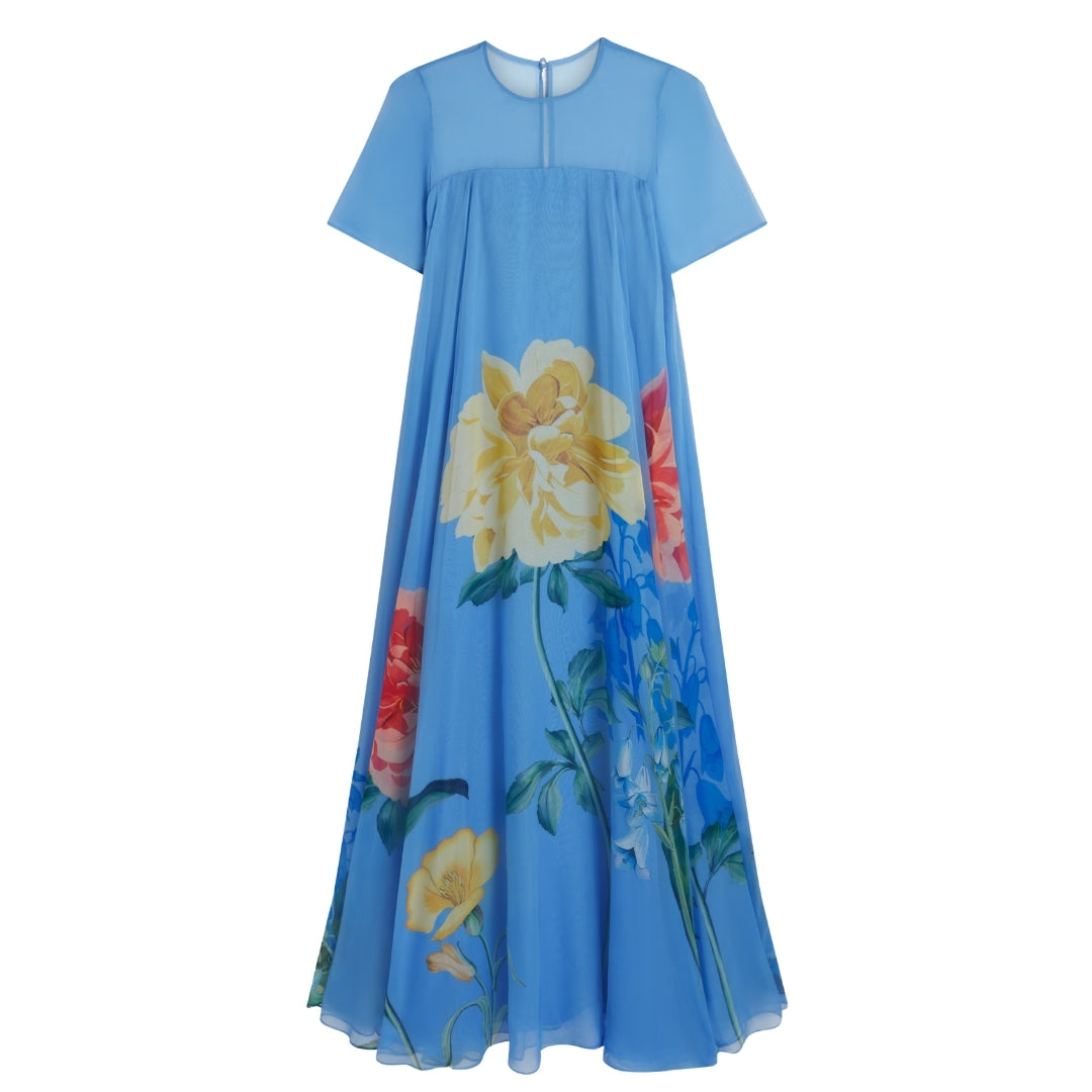Ted Baker WMD MALRIE Cap Sleeve Volume Maxi Dress