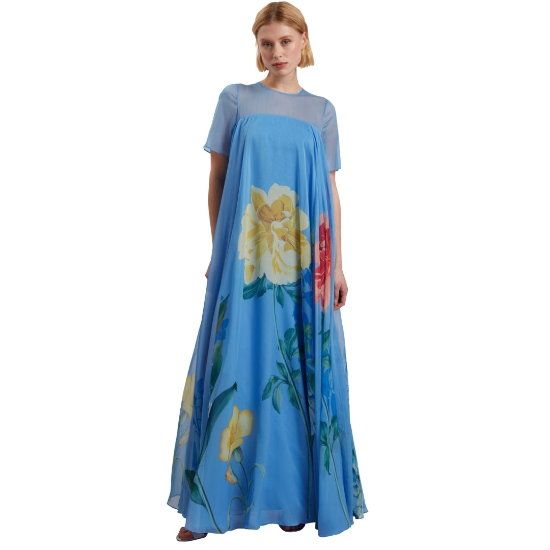 Ted Baker WMD MALRIE Cap Sleeve Volume Maxi Dress