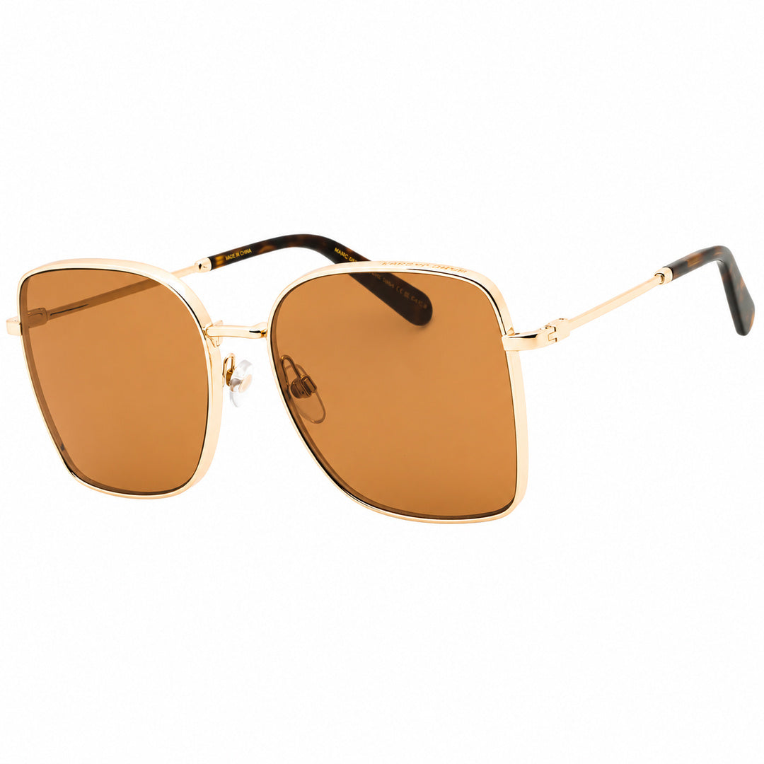 Marc Jacobs Rectangular Gold Frame Sunglasses
