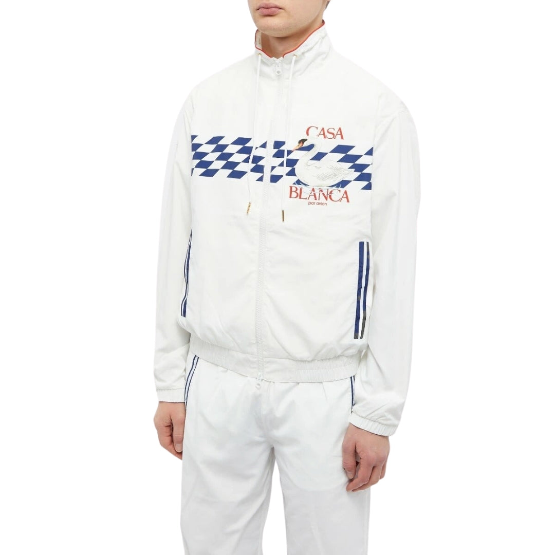 Casablanca Shell Suit Casablanca Par Avion White Jacket