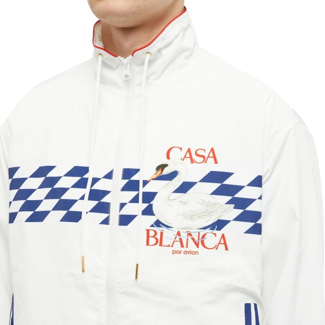 Casablanca Shell Suit Casablanca Par Avion White Jacket