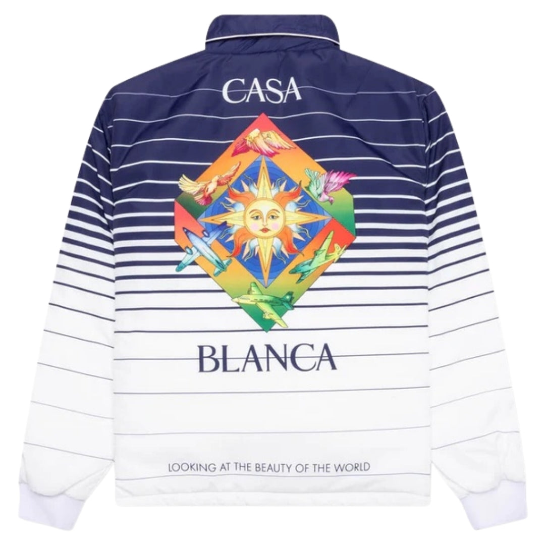 Casablanca Les Elements Coach Les Elements Navy Blue Jacket