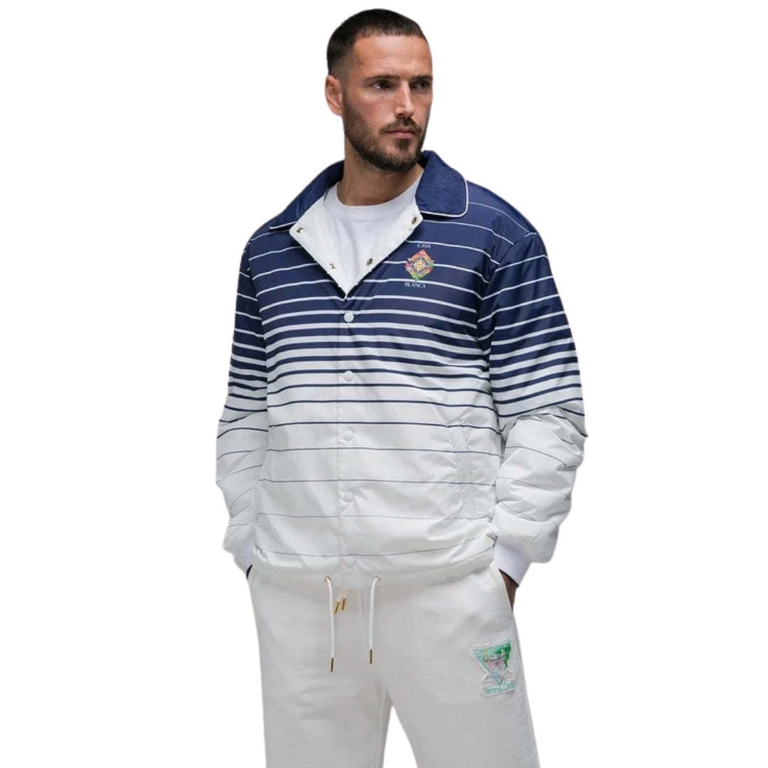 Casablanca Les Elements Coach Les Elements Navy Blue Jacket