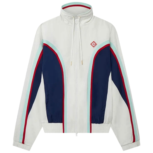 Casablanca Side Panelled Shell Suit Track Jacket White Jackets