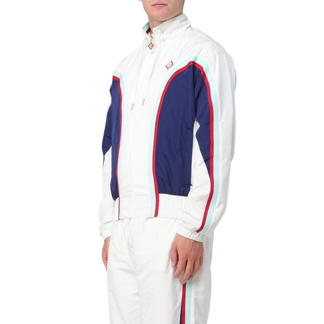 Casablanca Side Panelled Shell Suit Track Jacket White Jackets