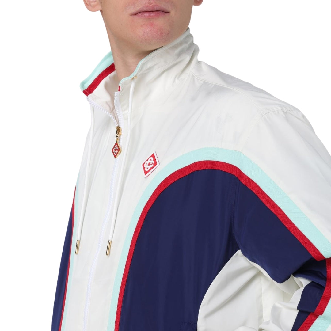 Casablanca Side Panelled Shell Suit Track Jacket White Jackets