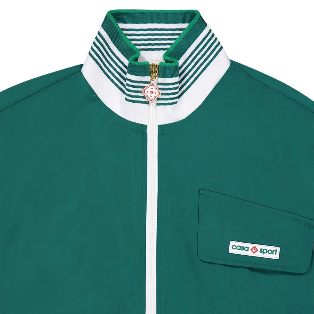 Casablanca Shell Suit Track Jacket Green MF23-JK-256-02 Green Jackets Mens