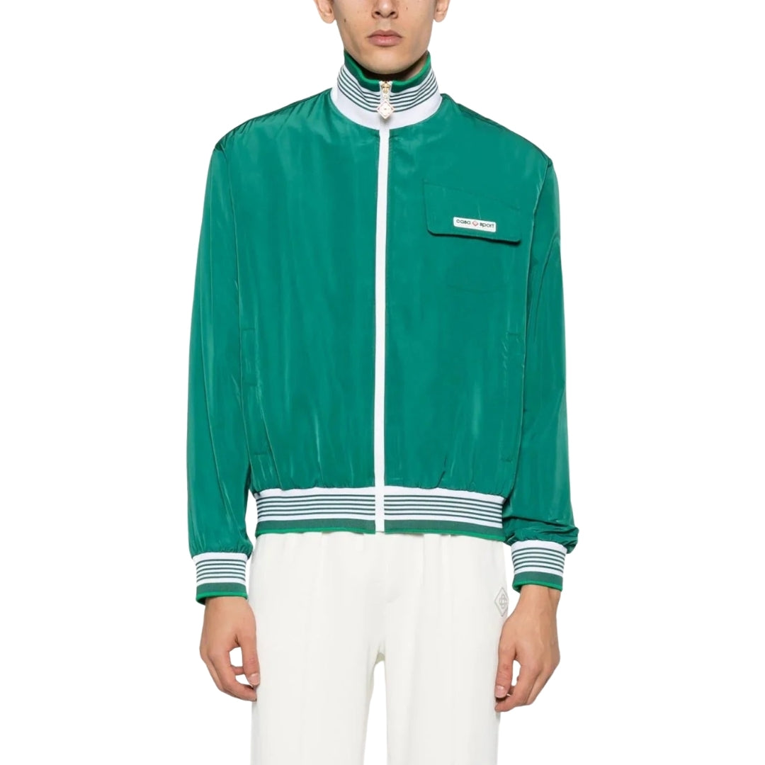Casablanca Shell Suit Track Jacket Green MF23-JK-256-02 Green Jackets Mens