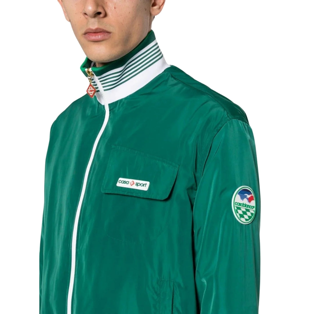 Casablanca Shell Suit Track Jacket Green MF23-JK-256-02 Green Jackets Mens