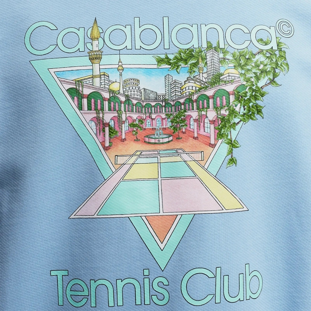 Casablanca Tennis Club Icon Patelle Pale Blue Sweatshirt