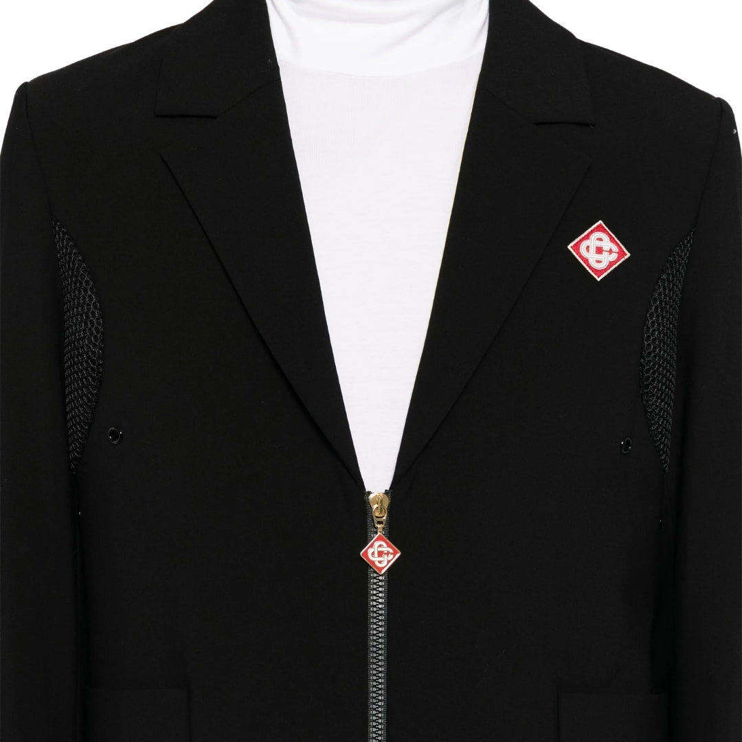 Casablanca Zip-Up Sports Tailoring Black Jackets