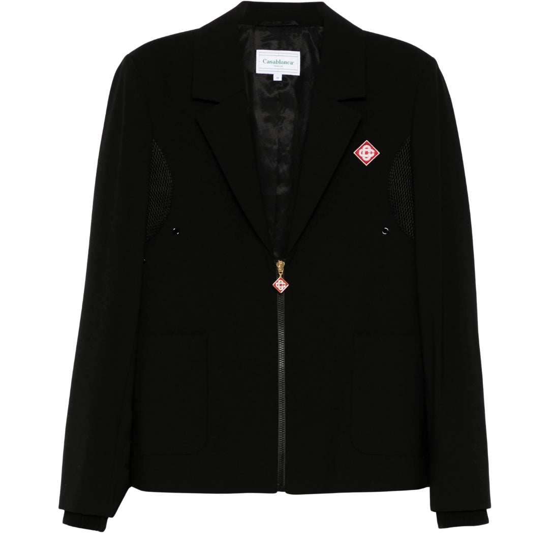 Casablanca Zip-Up Sports Tailoring Black Jackets