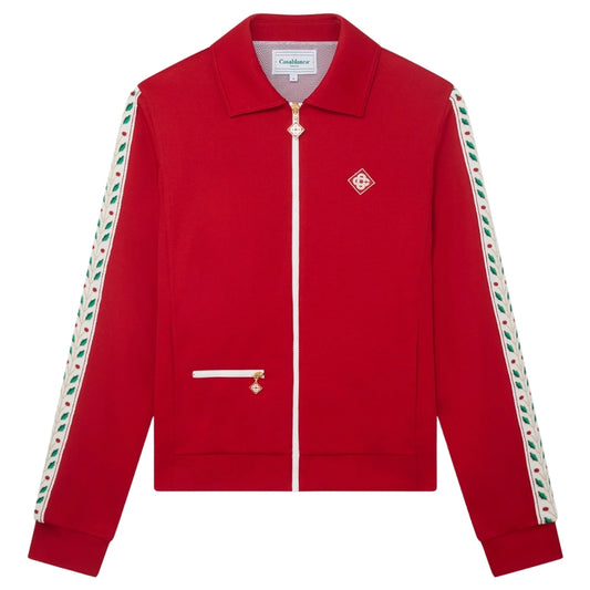 Casablanca Laurel Tricot Red Track Jacket