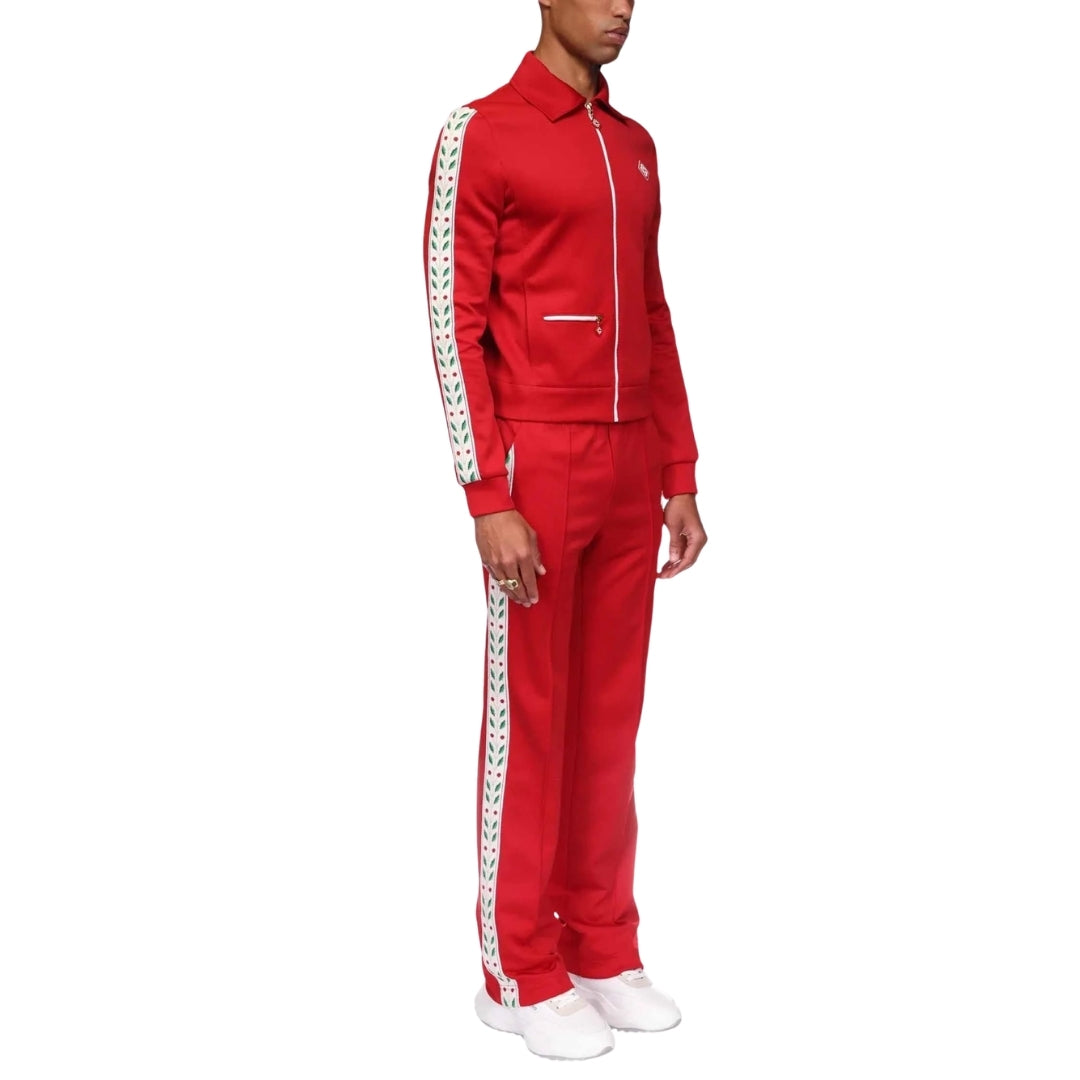 Casablanca Laurel Tricot Red Track Jacket