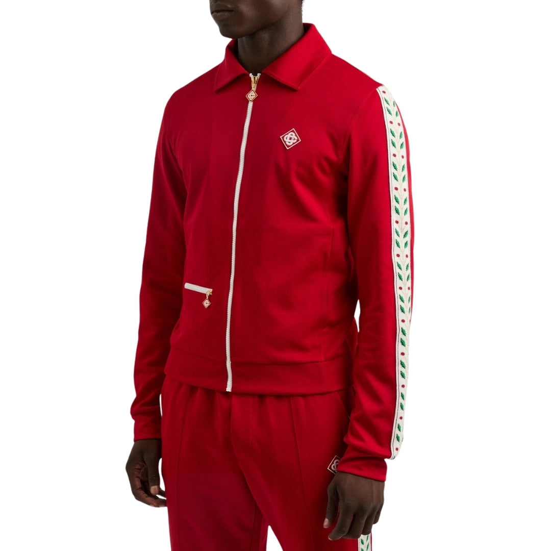 Casablanca Laurel Tricot Red Track Jacket