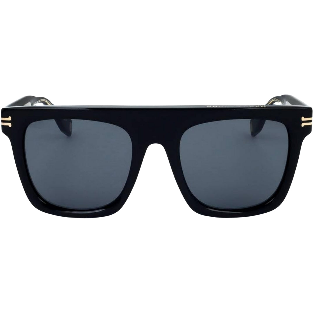 Marc Jacobs Black Round Framed Grey Lens Sunglasses One Size