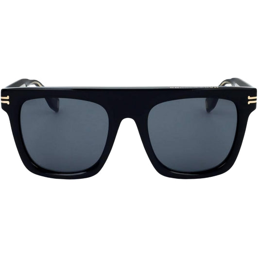 Marc Jacobs Black Round Framed Grey Lens Sunglasses One Size