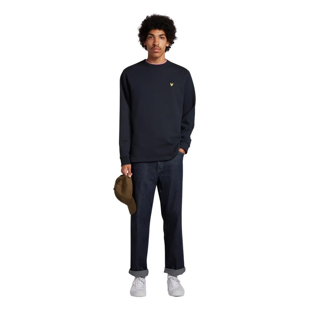 Lyle & Scott Oversized Crewneck Dark Navy Jumper