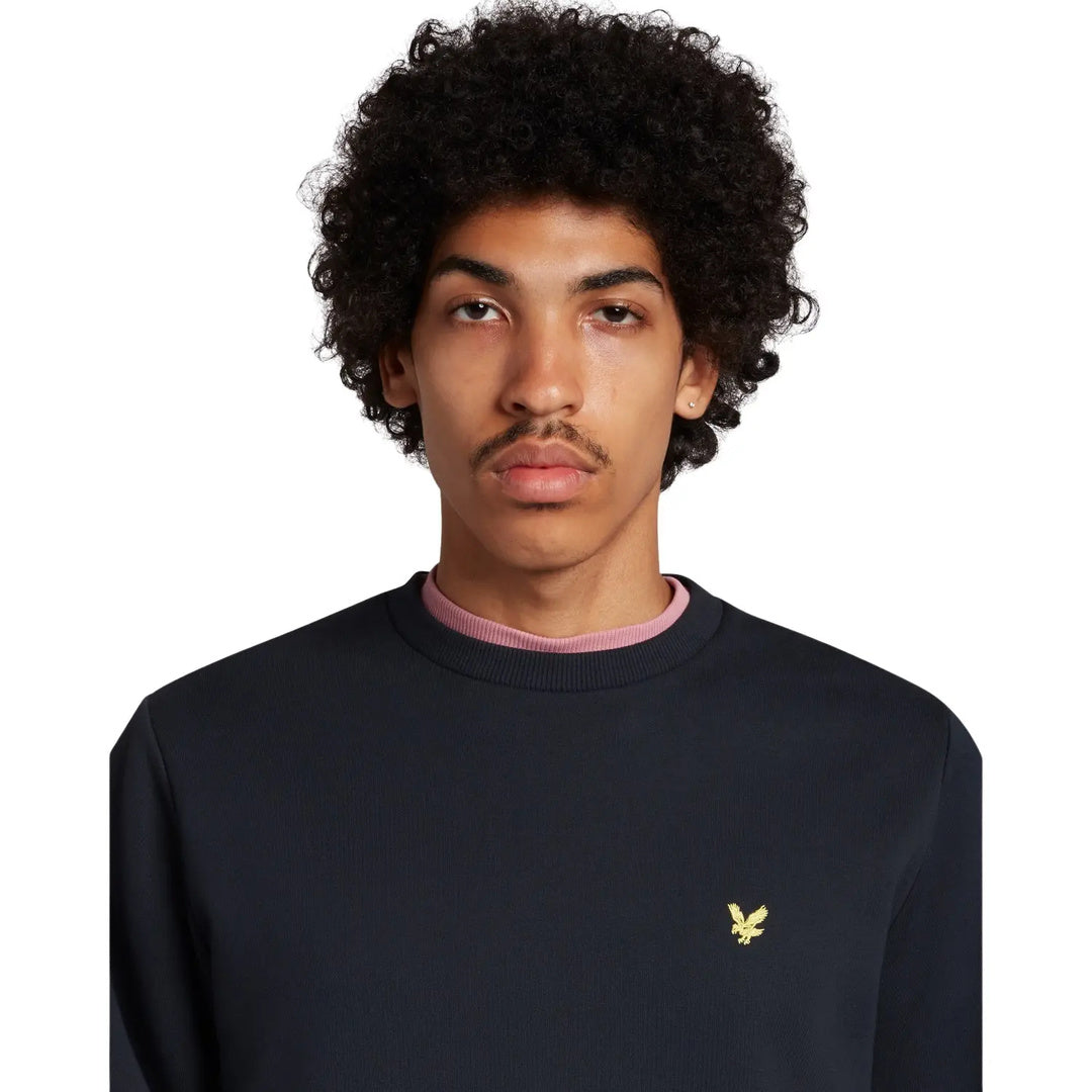 Lyle & Scott Oversized Crewneck Dark Navy Jumper