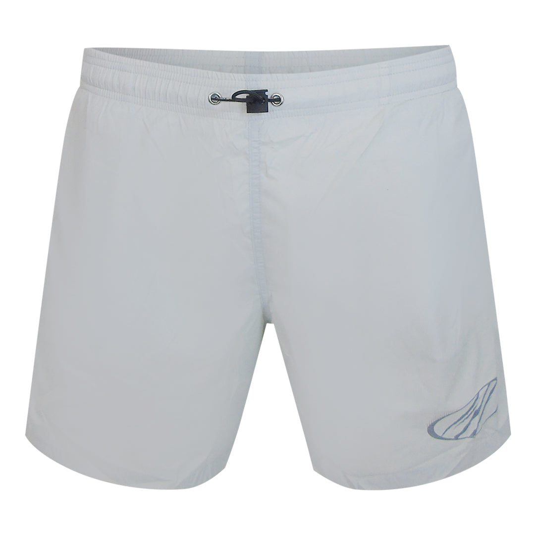 Plein Sport Monotone Logo Medium Boardshort Grey Swim Shorts