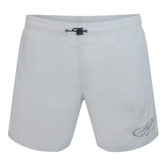 Plein Sport Monotone Logo Medium Boardshort Grey Swim Shorts