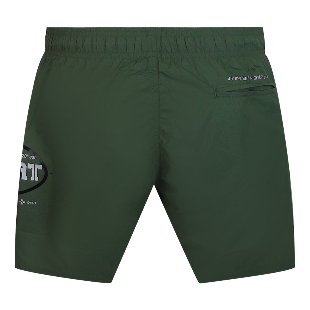 Plein Sport Geo Logo Green Swim Shorts