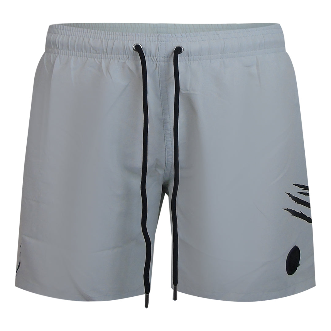 Plein Sport Ripstop Logo Medium Boardshort Grey Swim Shorts