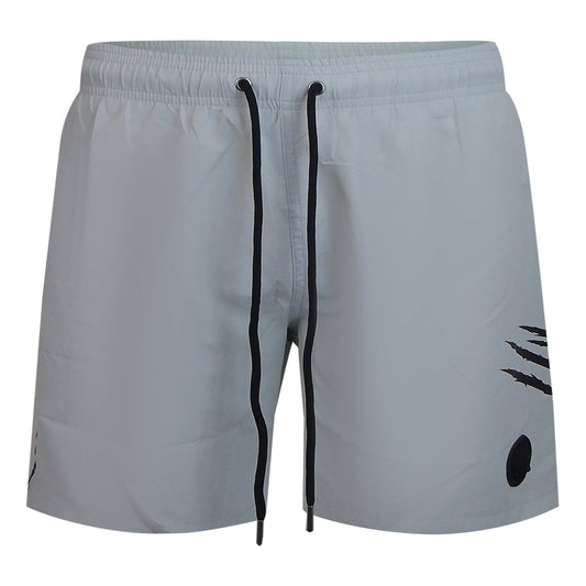 Plein Sport Ripstop Logo Medium Boardshort Grey Swim Shorts