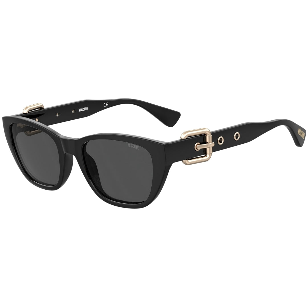 Moschino Buckle Arms Black Sunglasses