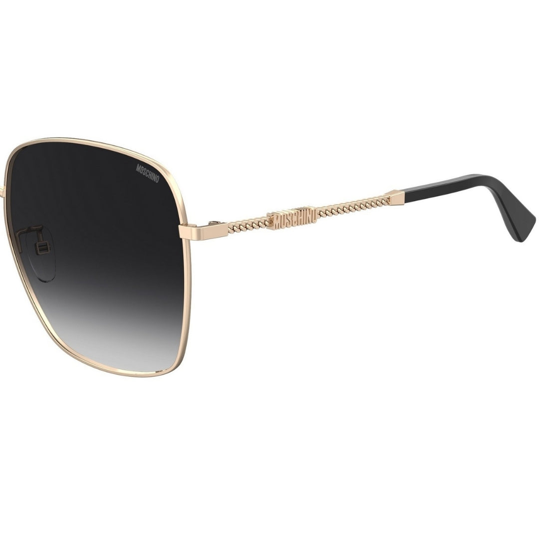 Moschino Branded Arms Gold Sunglasses