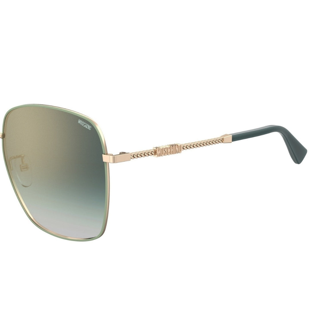 Moschino Branded Arms Rose Gold Sunglasses