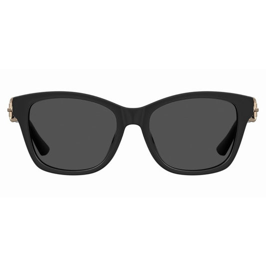 Moschino Buckle Detail All Black Sunglasses