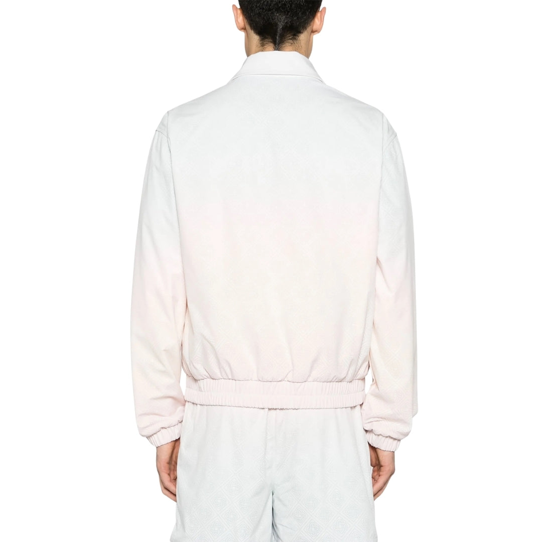 Casablanca Monogram Perforated Laser Cut Gradient White Jacket