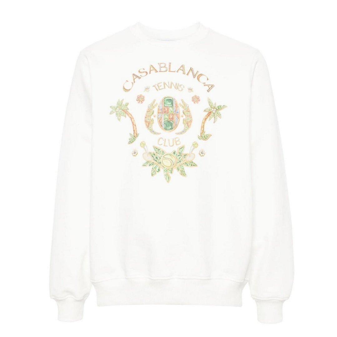 Casablanca Joyaux D' Afrique Tennis Club Printed White Sweatshirt