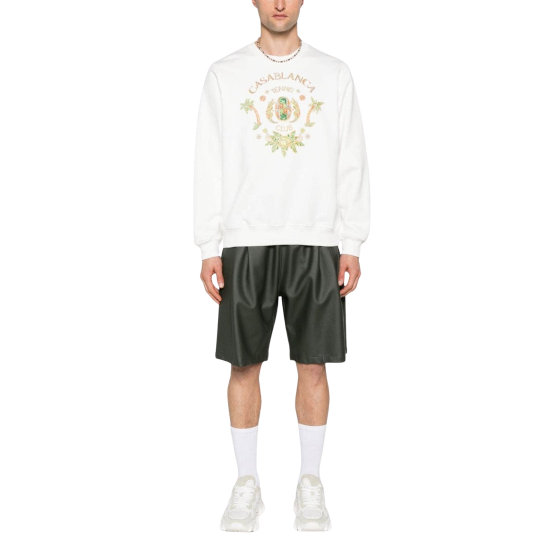 Casablanca Joyaux D' Afrique Tennis Club Printed White Sweatshirt