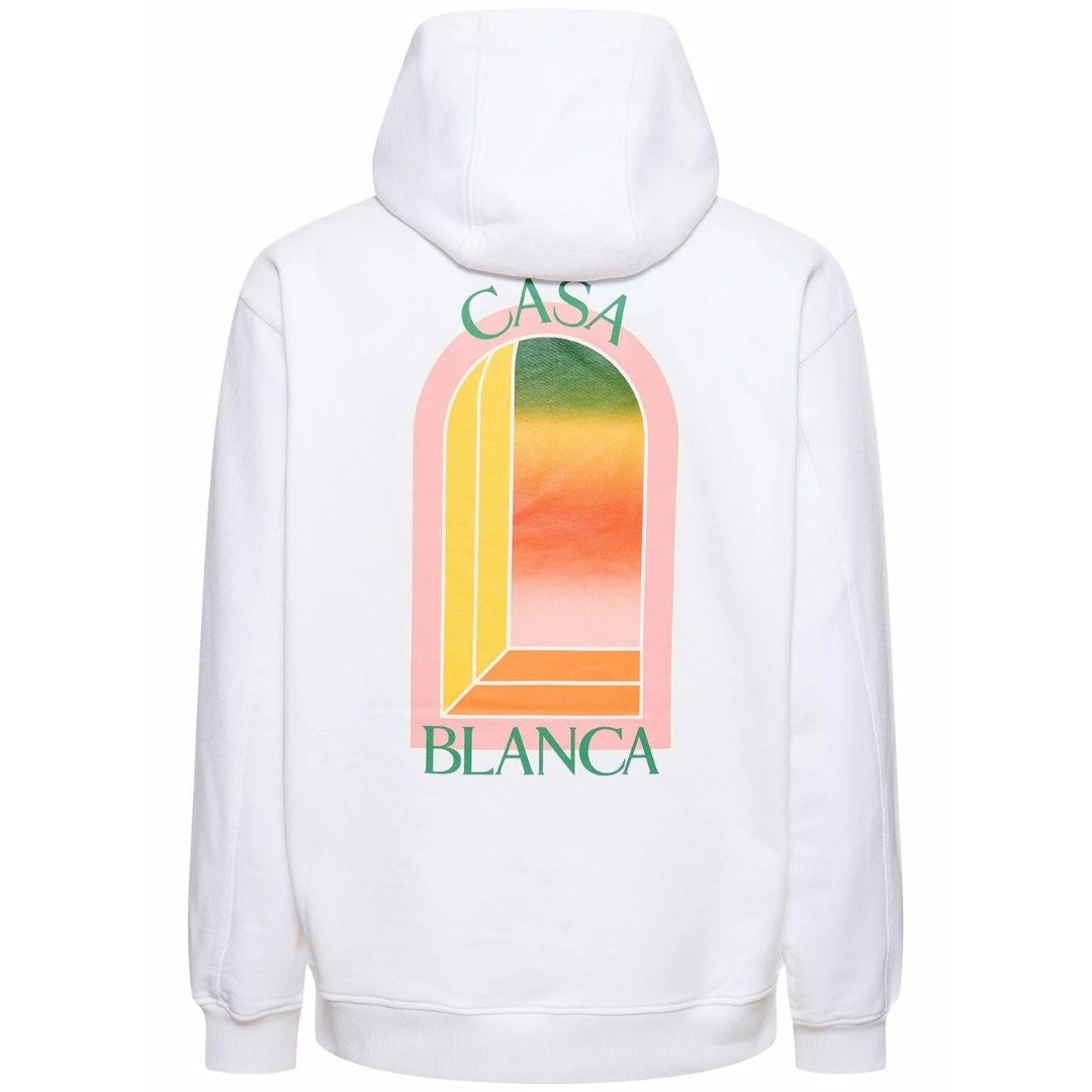 Casablanca Gradient Arch Logo White Hoodie