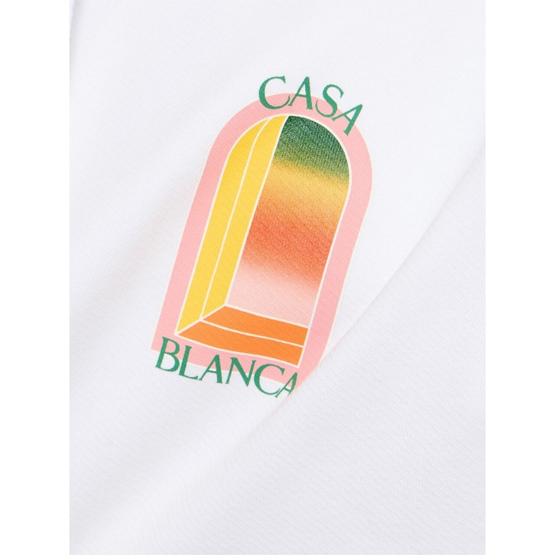 Casablanca Gradient Arch Logo White Hoodie
