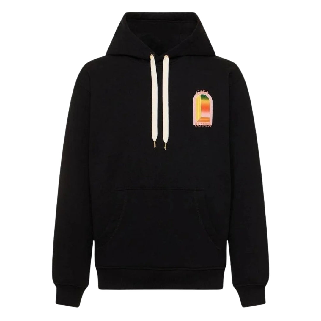Casablanca Gradient Arch Logo Black Hoodie
