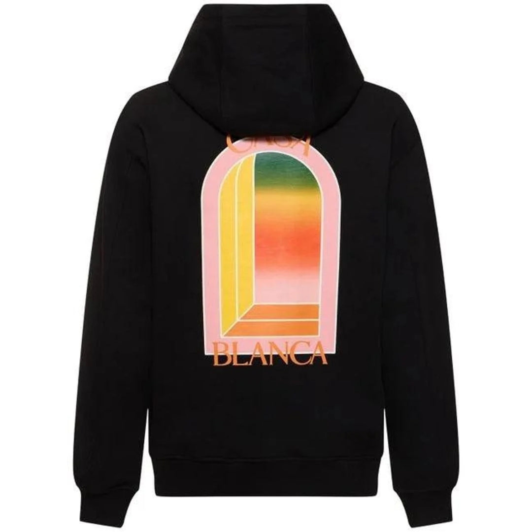 Casablanca Gradient Arch Logo Black Hoodie
