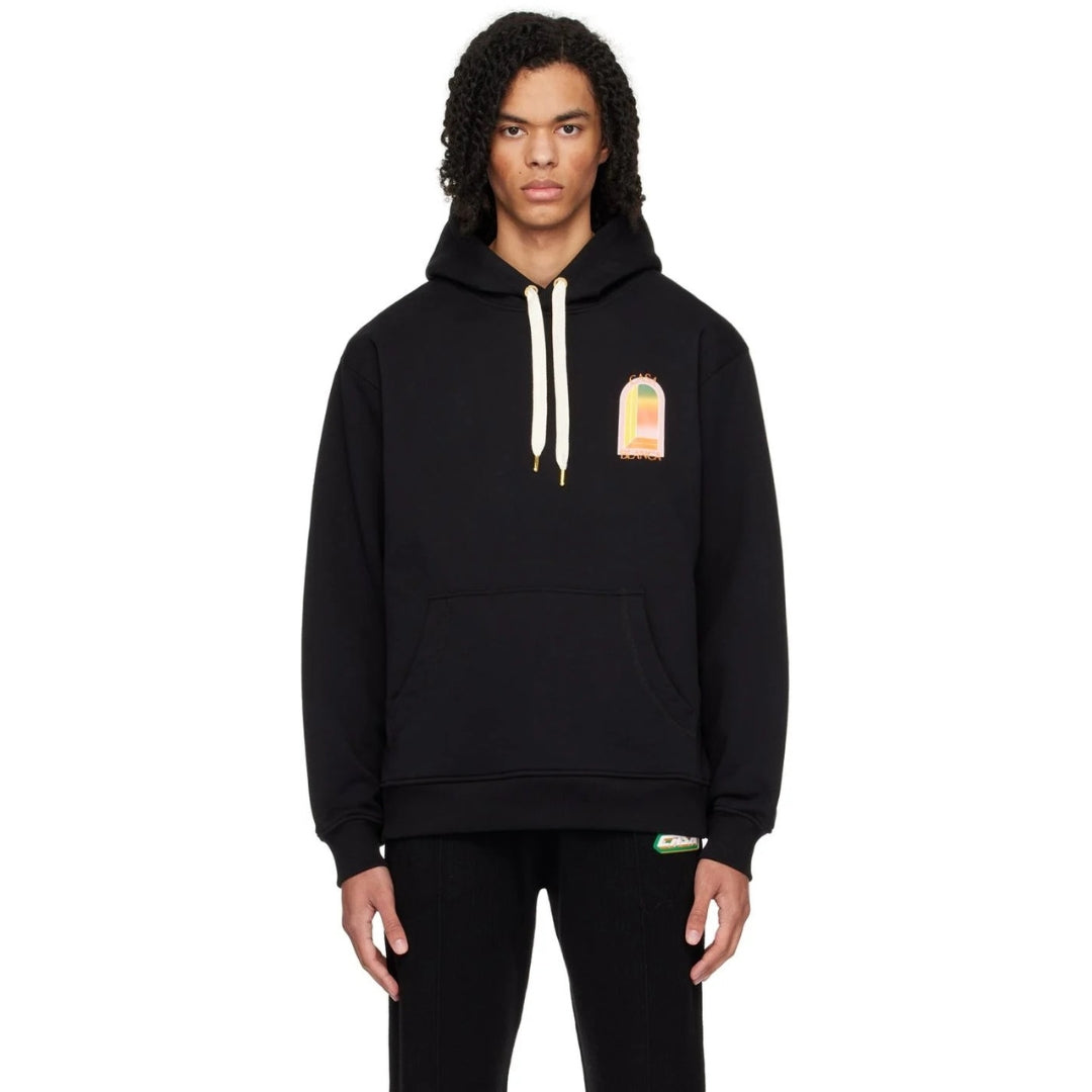 Casablanca Gradient Arch Logo Black Hoodie