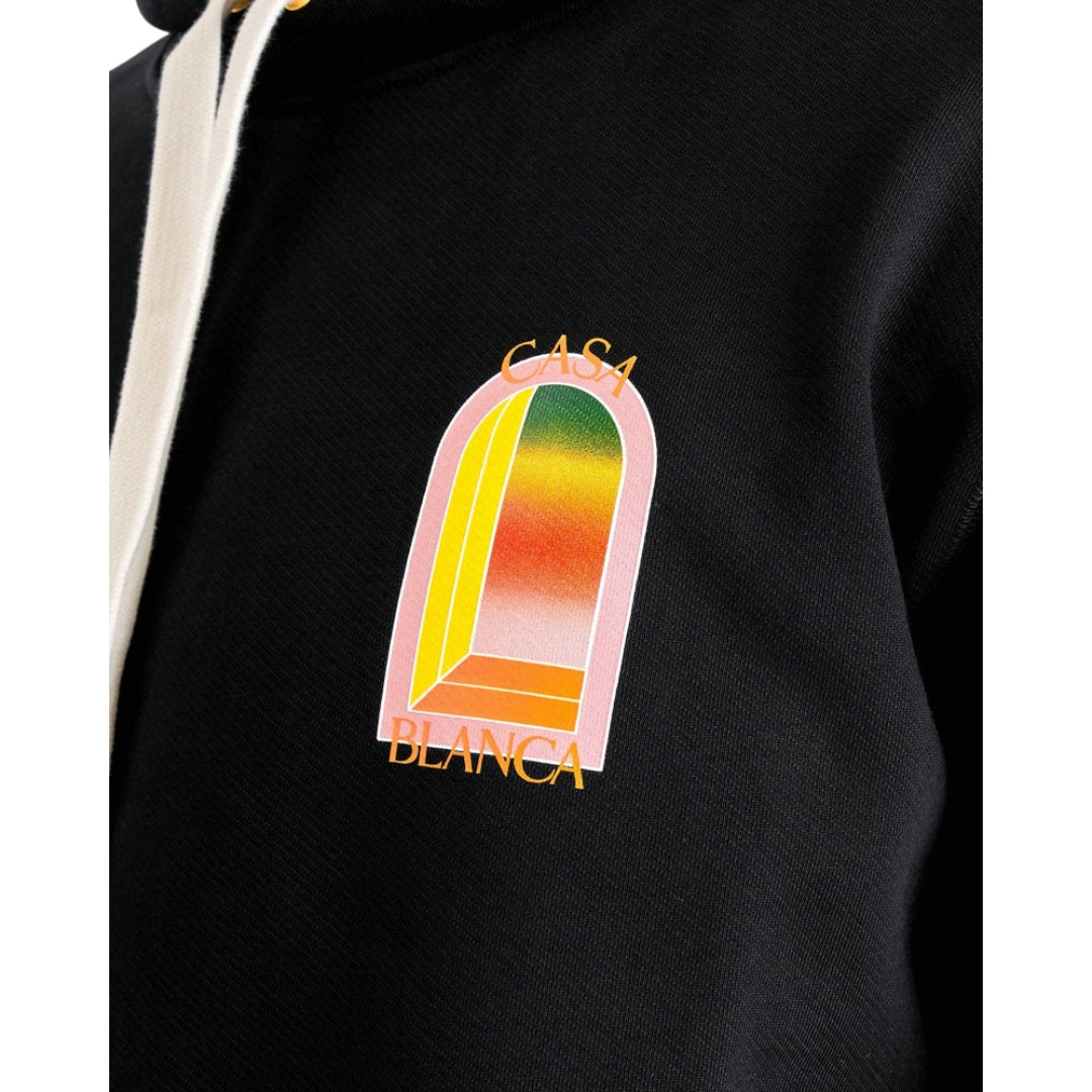 Casablanca Gradient Arch Logo Black Hoodie