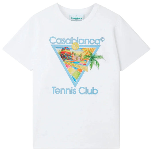 Casablanca Afro Cubism Tennis Club White T-Shirt