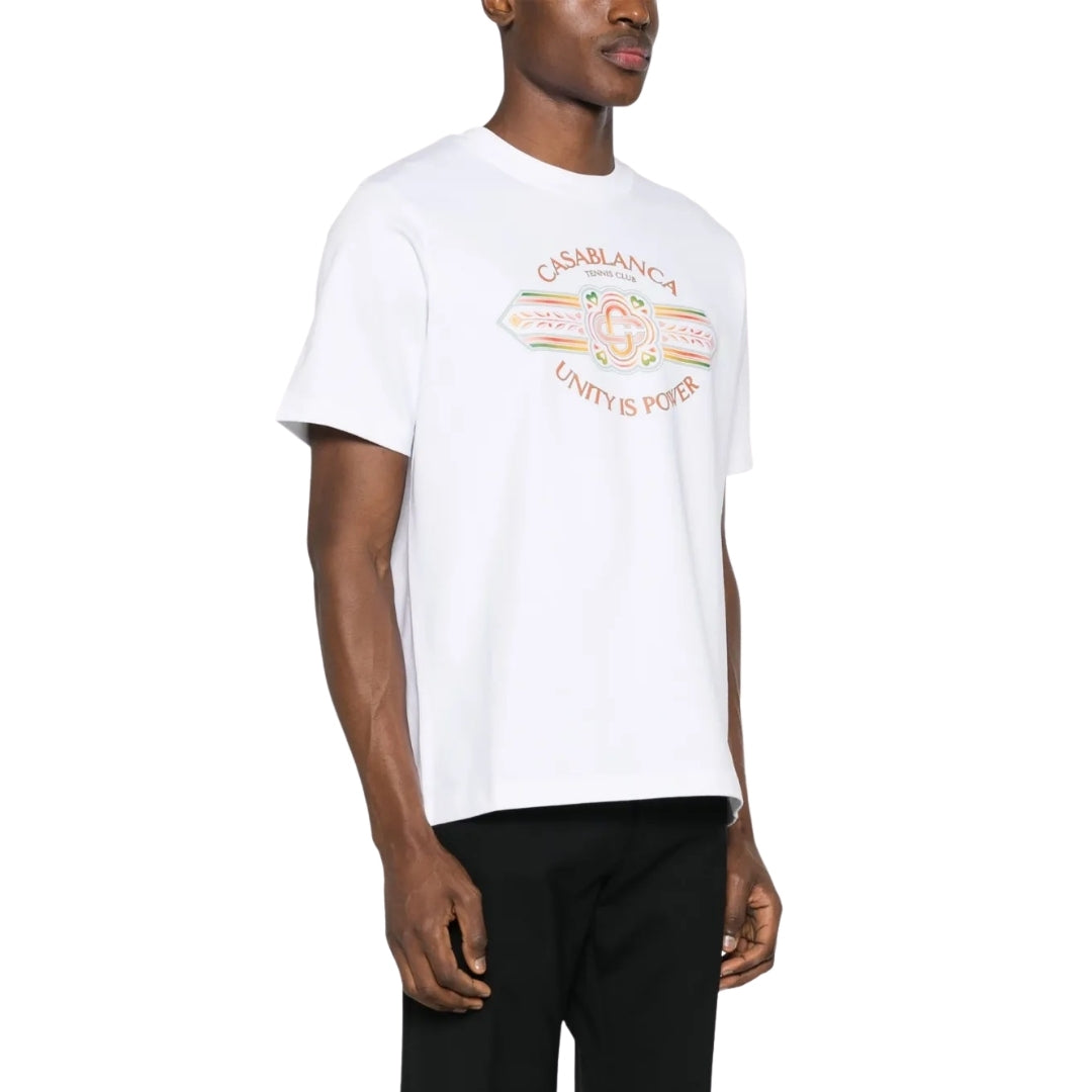 Casablanca Unity Is Power White T-Shirts