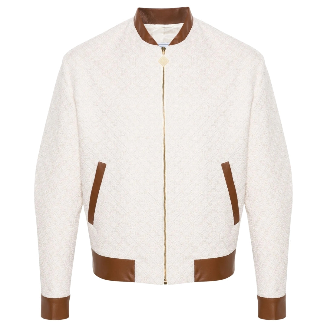 Casablanca Jacquard Souvenir Monogram Beige Jacket